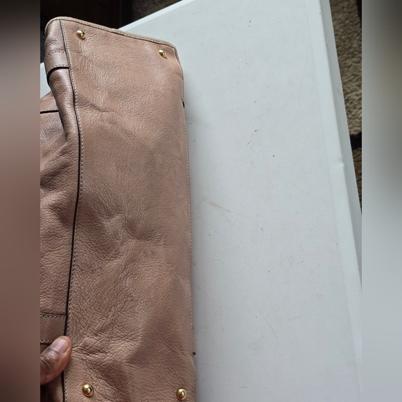 $1195 Marc Jacobs Leather Handbag Women Serengeti Wellington Brown Stone Large - Picture 8 of 16